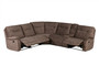 Cooper - Shadow Brown 6 Piece Modular Manual Reclining Sectional With Entertainment Console MCOO-PACKA-SBR
