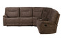 Cooper - Shadow Brown 6 Piece Modular Manual Reclining Sectional With Entertainment Console MCOO-PACKA-SBR