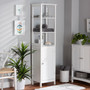 Beltran Modern And Contemporary White Finished Wood Bathroom Storage Cabinet 1 By Baxton Studio