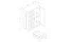 Bauer Modern And Contemporary White Finished Wood 4-Drawer Bathroom Storage Cabinet 1 By Baxton Studio
