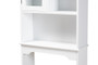 Campbell Modern And Contemporary White Finished Wood Over The Toilet Bathroom Storage Cabinet 1 By Baxton Studio