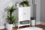 Jaela Modern And Contemporary White Finished Wood 2-Door Bathroom Storage Cabinet 1 By Baxton Studio