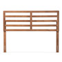Akemi Modern And Contemporary Ash Walnut Finished Wood Queen Size Headboard 1 By Baxton Studio