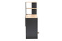 Callahan Modern And Contemporary Two-Tone Dark Grey And Oak Finished Wood Desk With Shelves 1 By Baxton Studio