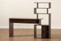 Foster Modern And Contemporary Walnut Brown Finished Wood Storage Desk With Shelves 1 By Baxton Studio