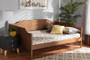 Alya Classic Traditional Farmhouse Walnut Brown Finished Wood Full Size Daybed 1 By Baxton Studio