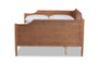 Alya Classic Traditional Farmhouse Walnut Brown Finished Wood Full Size Daybed 1 By Baxton Studio