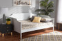 Alya Classic Traditional Farmhouse White Finished Wood Full Size Daybed 1 By Baxton Studio