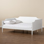 Alya Classic Traditional Farmhouse White Finished Wood Full Size Daybed 1 By Baxton Studio