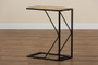 Johan Modern Industrial Walnut Brown Finished Wood And Black Finished Metal C End Table 1 By Baxton Studio