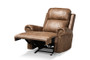 Buckley Modern And Contemporary Light Brown Faux Leather Upholstered Recliner 1 By Baxton Studio