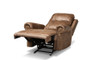 Buckley Modern And Contemporary Light Brown Faux Leather Upholstered Recliner 1 By Baxton Studio