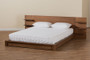 Elina Modern And Contemporary Walnut Brown Finished Wood Queen Size Platform Storage Bed With Shelves 1 By Baxton Studio