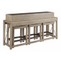 Bar Console With Three Stools 042-587 By Hammary Furniture