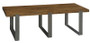 "23700" Bedford Park Iron Strapping Rectangular Coffee Table