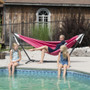 "C9POLY-16" Combo - Polyester Hot Pink Hammock With Stand (9Ft)
