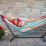 "UHSDO9-00" Combo - Double Natural With Fringe Hammock With Stand (9Ft)