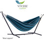 "UHSDO9-34" Combo - Double Blue Lagoon Hammock With Stand (9Ft)