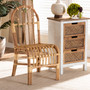 "Athena-Natural-CC" Athena Modern And Contemporary Natural Finished Rattan Dining Chair