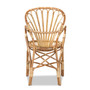 "Sheraton-Natural-DC" Sheraton Modern And Contemporary Natural Finished Rattan Dining Armchair