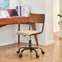 Kenneth Kd Fabric Office Chair, Walnut/ Penta Linen "9300101-532"