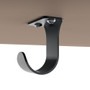 1433 Mooreco Hierarchy Quad Desk & Table - Black Edgeband - Black Horseshoe Legs - No Bookbox