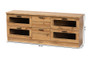"TV834133-H-Wotan Oak" Baxton Studio Adelino Modern And Contemporary Oak Brown Finished Wood 2-Drawer Tv Stand
