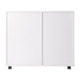 Halifax 2 Section Mobile Filing Cabinet, White "10431"