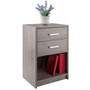 Molina Accent Table, Nightstand, Ash Gray "16216"