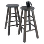 Element Counter Stools, 2 -Piece Set, Oyster Gray "16274"