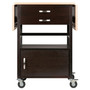 Bellini Drop Leaf Kitchen Cart, Two-Tone "23343"