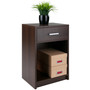 Rennick 1-Drawer Accent Table, Nightstand, Cocoa "30115"