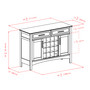 Gordon Buffet Cabinet, Sideboard, Cappuccino "40543"