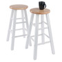 Element Counter Stools, 2-Piece Set, Natural & White "53274"