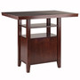 Albany High Table With Cabinet, Walnut "94042"