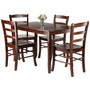 Inglewood 5-Piece Set Dining Table W/ 4 Ladderback Chairs "94508"