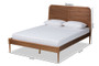"MG0063-Walnut-Full" Baxton Studio Kassidy Classic And Traditional Walnut Brown Finished Wood Full Size Platform Bed