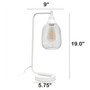 Lalia Home Industrial Mesh Desk Lamp, White "LHD-2000-WH"