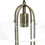 Lalia Home 1 Light Elongated Metal Pendant Light, Antique Brass "LHP-3000-AB"