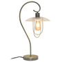 Lalia Home Modern Metal Scroll Table Lamp, Antique Brass "LHT-4000-AB"