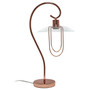 Lalia Home Modern Metal Scroll Table Lamp, Rose Gold "LHT-4000-RG"