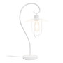 Lalia Home Modern Metal Scroll Table Lamp, White "LHT-4000-WH"