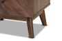 "LV23ST2324WI-Columbia-NS" Baxton Studio Hartman Mid-Century Modern Walnut Brown Finished Wood 2-Drawer Nightstand