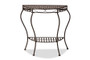 "H01-99057A-Metal Console Table" Baxton Studio Laraine Modern And Contemporary Black Metal Outdoor Console Table
