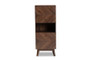 "LV23DC2316WI-Columbia-Cabinet" Baxton Studio Hartman Mid-Century Modern Walnut Brown Finished Wood Storage Cabinet