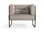 Modrest Norman Modern Grey Fabric Lounge Chair VGDWS1060-GRY