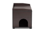 "SECHC150140WI-Modi Wenge-Cat House" Baxton Studio Mariam Modern and Contemporary Dark Brown Finished Wood Cat Litter Box Cover House