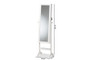 "JC568-WHC-White" Baxton Studio Ryoko Modern and Contemporary White Finished Wood Jewelry Armoire with Mirror