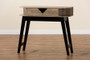 "Wales-1DW-Console" Baxton Studio Wales Modern and Contemporary Light Brown Finished Wood 1-Drawer Console Table