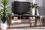 "ASP-1-Natural/White/Grey" Baxton Studio Leane Modern and Contemporary Natural Brown Finished and Multi-Colored Wood 3-Drawer TV Stand